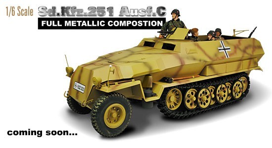DID 1/6 scale Sd.Kfz. 251C 0 German Hanomag YouTube Tamiya Personnel