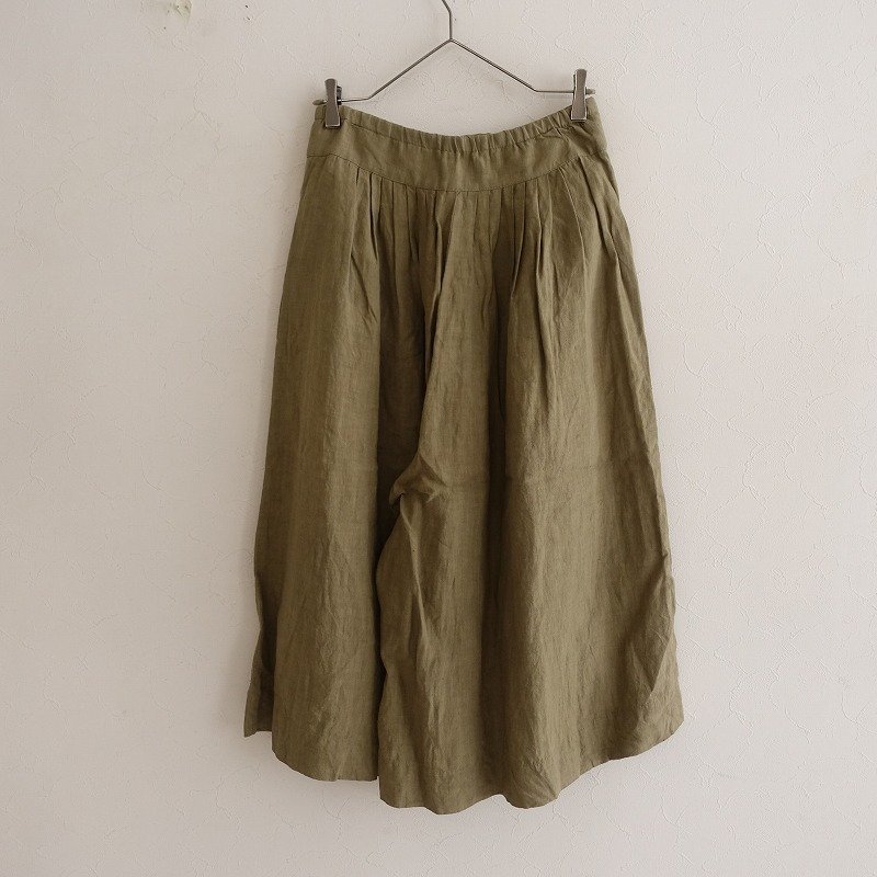 □リゼッタ Lisette *リネンワイドパンツ*36ガウチョロングキュロット