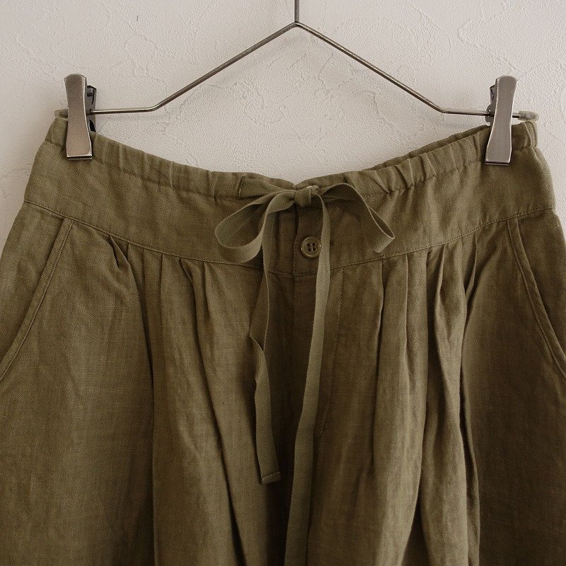 □リゼッタ Lisette *リネンワイドパンツ*36ガウチョロングキュロット