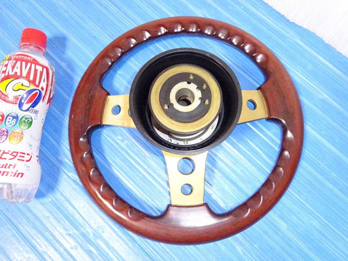 OBA 28パイ ウッドステアリング 木製ステアリング 28cm 旧車⁄当時物 
