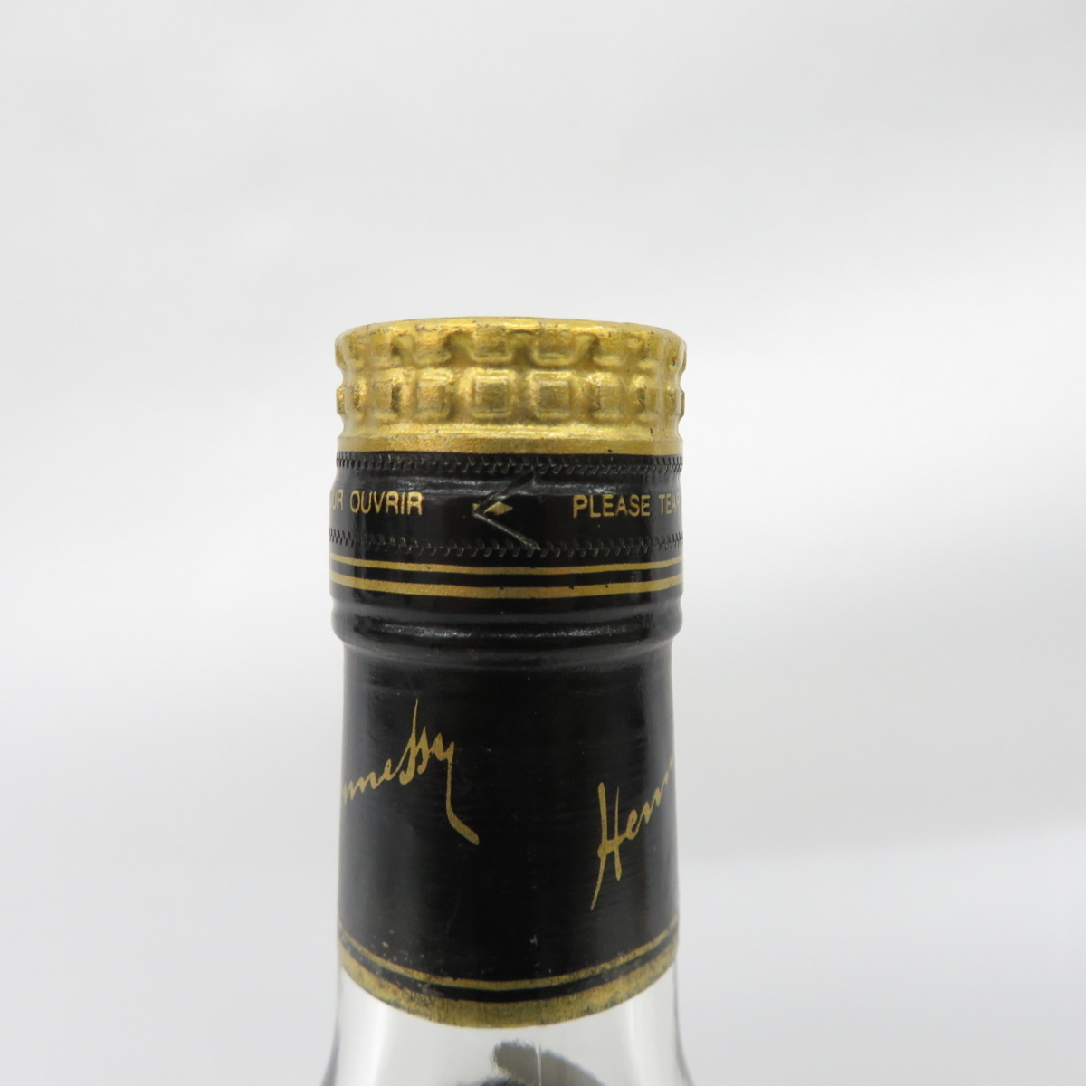 未開栓】Hennessy ヘネシー XO 金キャップ クリアボトル ブランデー