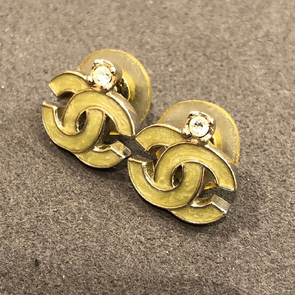 CHANEL ココマーク シャネル ピアス ラインストーン GINZA SATAKE 