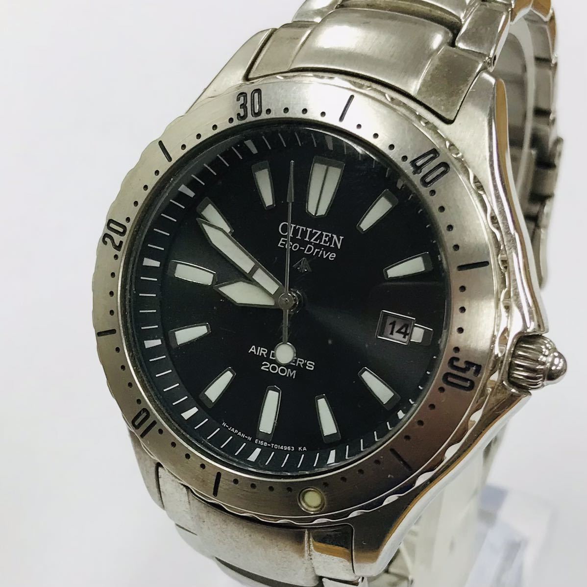 Citizen シチズン メンズ腕時計 Eco Drive プロマスター E168 T シチズン 売買されたオークション情報 Yahooの商品情報をアーカイブ公開 オークファン Aucfan Com