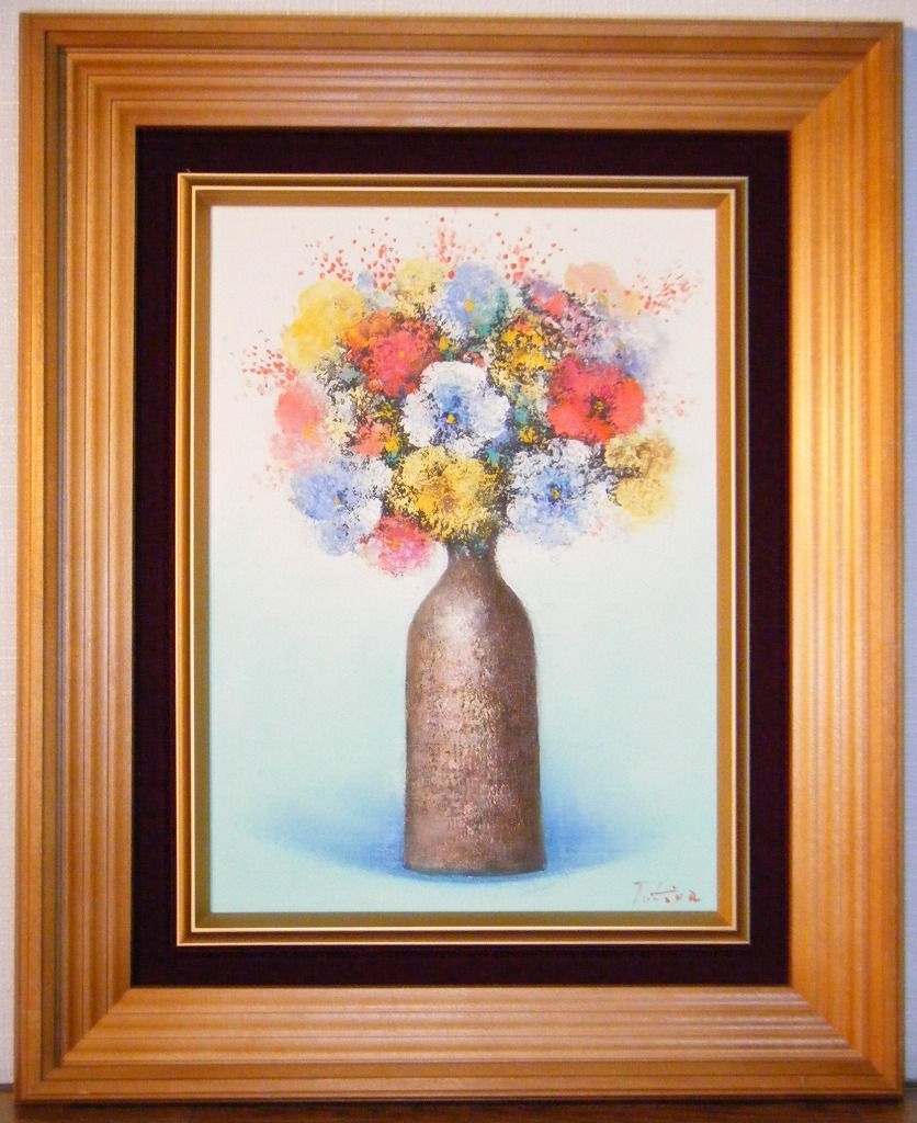 土屋茂 油彩画（SM）サントリーニ島 土屋茂 油彩画（SM