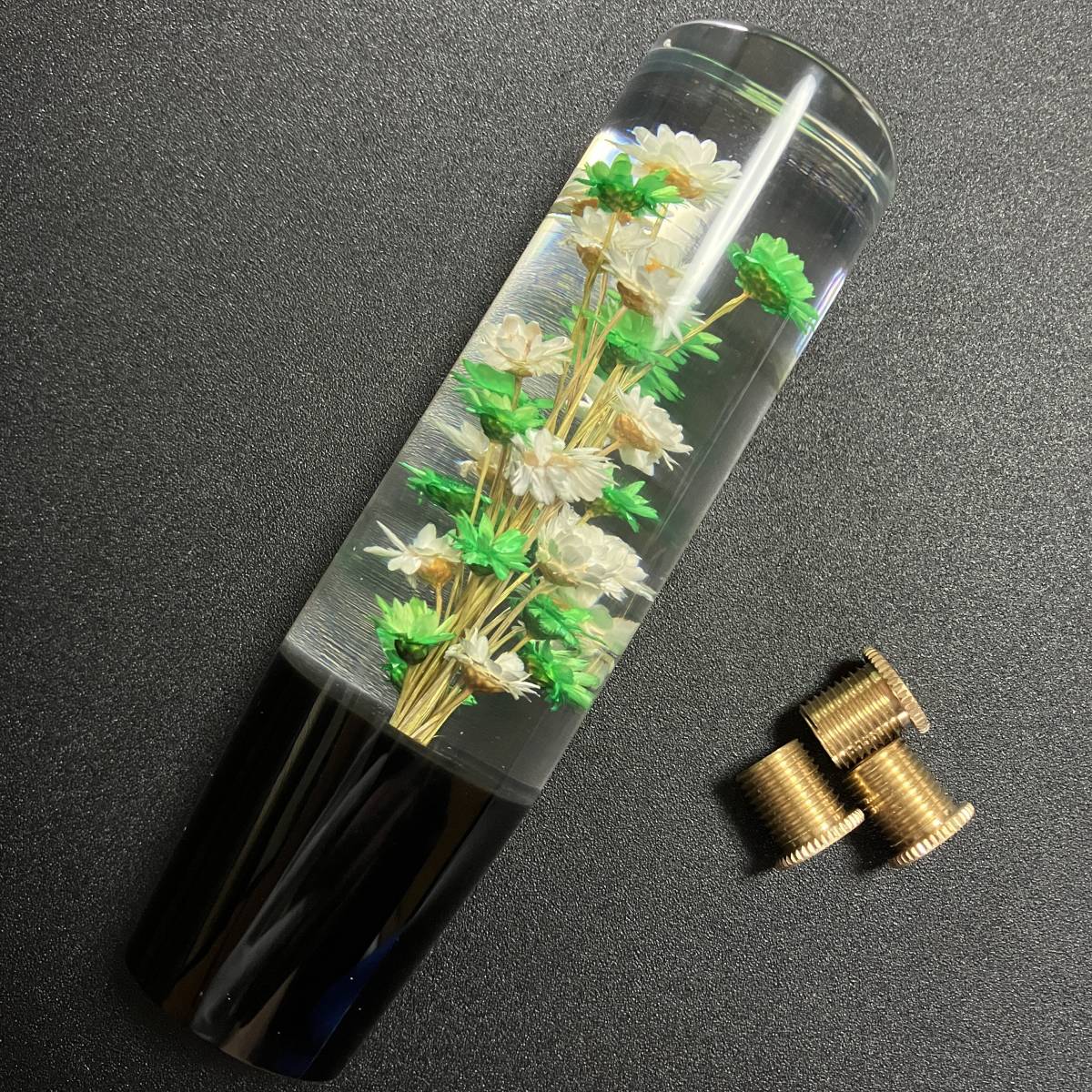水中花 汎用 昭和 限定色 シフトノブ ハンドメイド 当時物 トラック 旧 