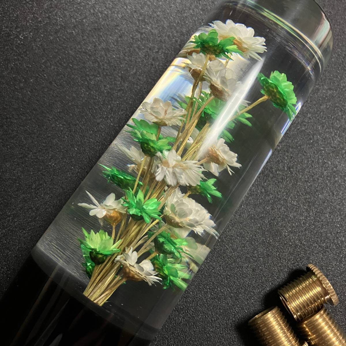 水中花 汎用 昭和 限定色 シフトノブ ハンドメイド 当時物 トラック 旧 