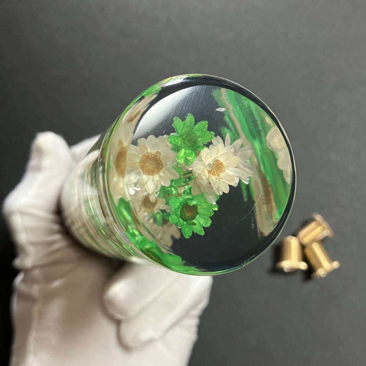 水中花 汎用 昭和 限定色 シフトノブ ハンドメイド 当時物 トラック 旧 