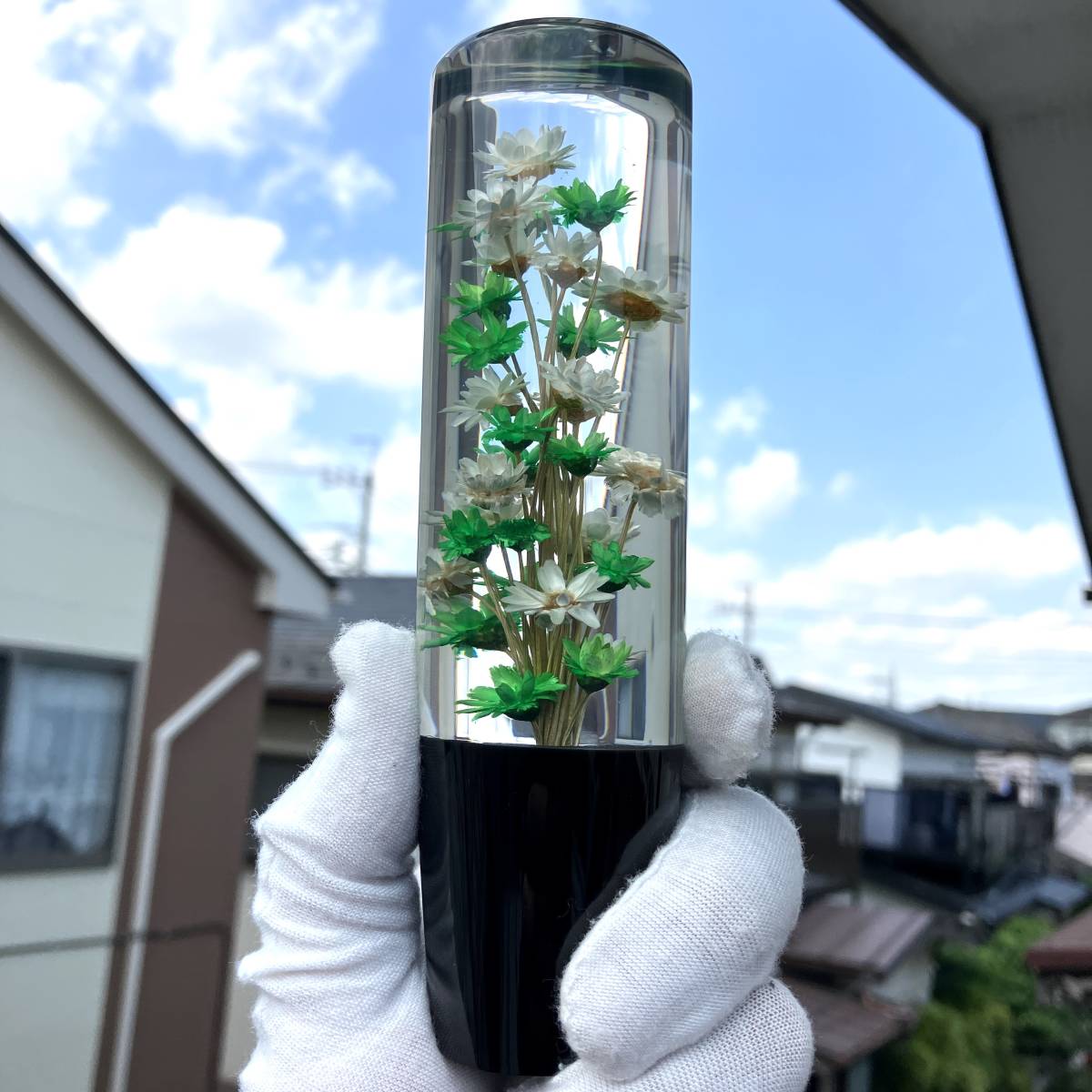 水中花 汎用 昭和 限定色 シフトノブ ハンドメイド 当時物 トラック 旧 