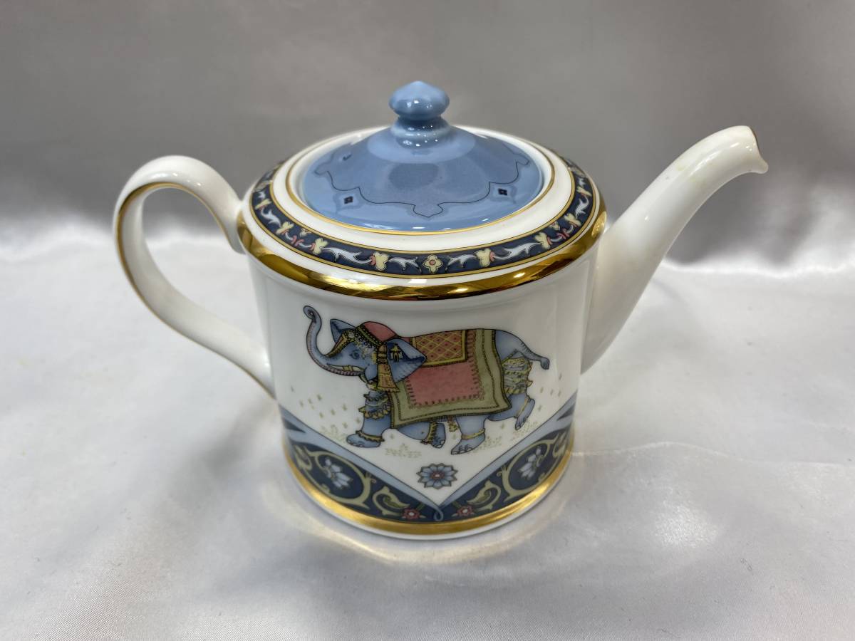ウェッジウッド　ブルーエレファト　リーフプレート　ティーカップ　ティーポット WEDGWOOD ウェッジウッド BLUE ELEPHANT ブルーエレファント