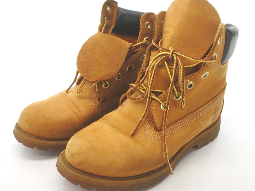 【定番人気，正規品】 Timberland ティンバーランド 10361 6インチ プレミアム ブーツ size7 24cm /キャメル cgb9 レディース(女性用)｜売買されたオークション情報、yahooの商品情報をアーカイブ公開 - オークファン 靴