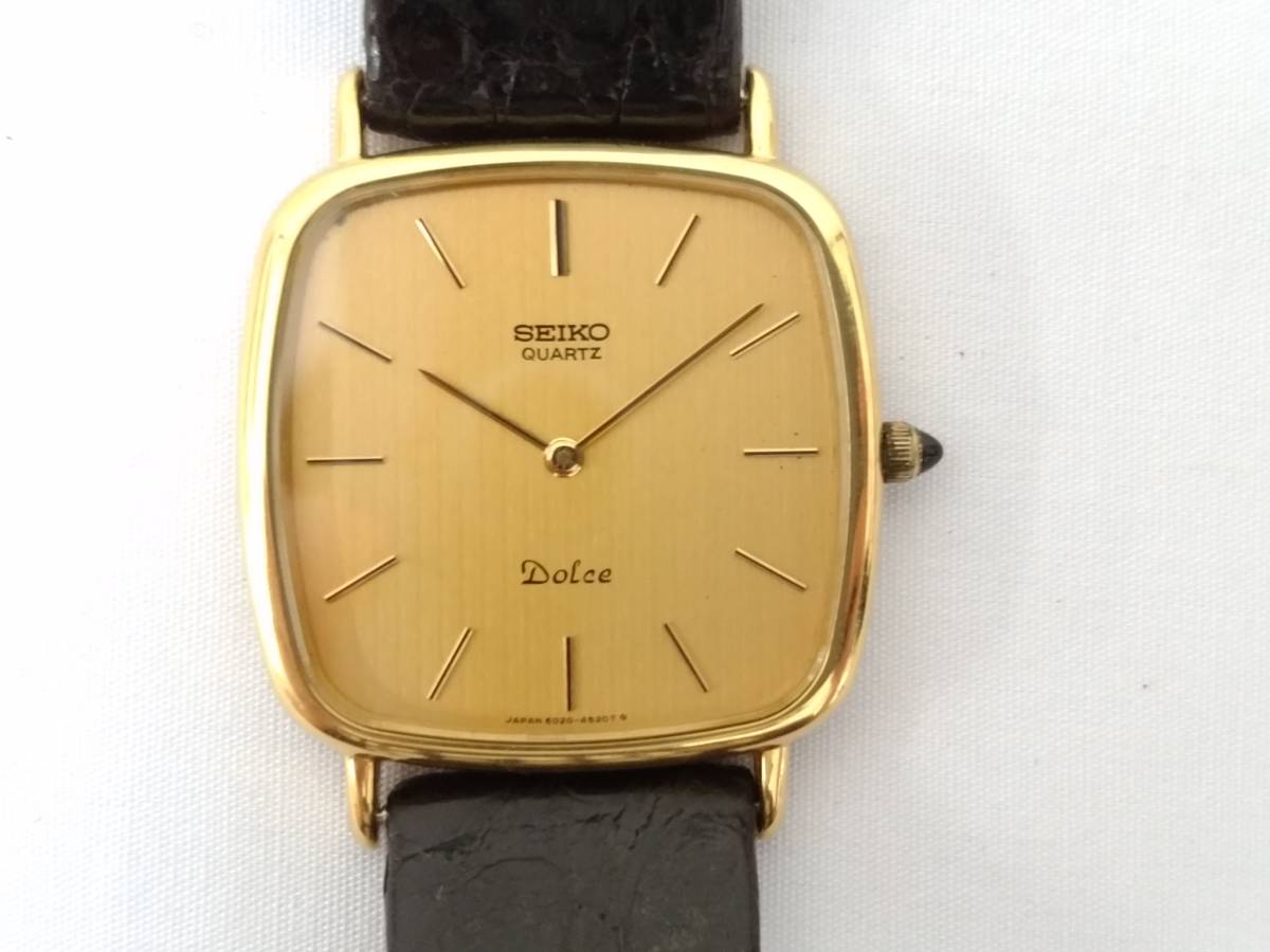 SEIKO セイコー DOLCE ドルチェ 14Kケース 6020-4050 クォーツ 腕時計 