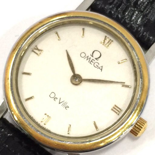 オメガ 腕時計 デヴィル Deville ラウンド GD×SV金具 クォーツ