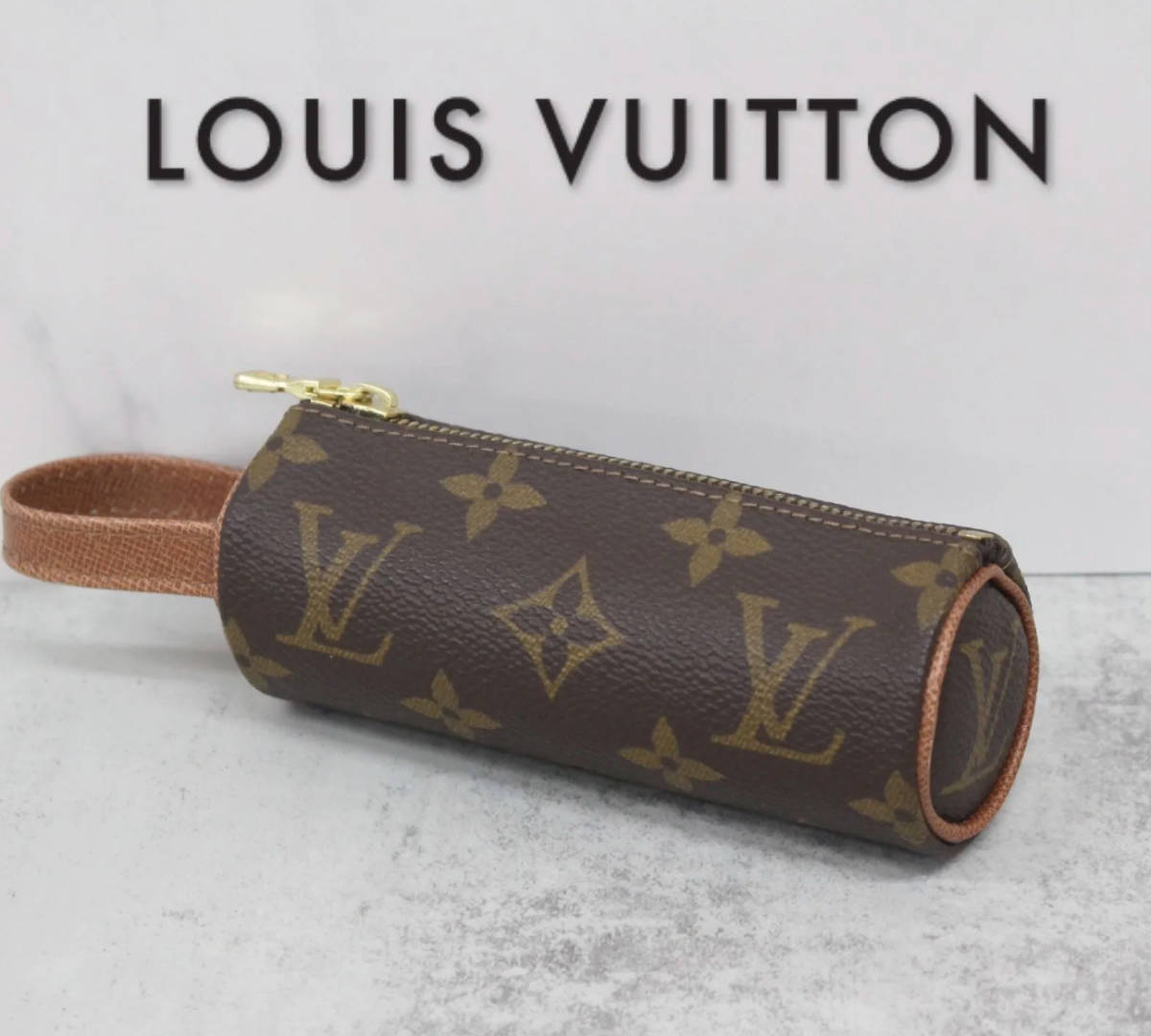 VUITTON モノグラム エテュイ ルイヴィトン ゴルフボールケース □美品 