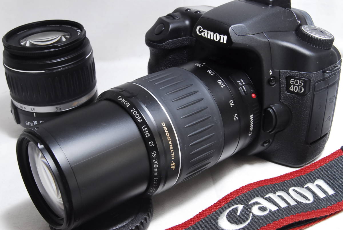 CANON キャノン EOS 40D Wレンズセット 標準＋望遠 安心の付属充実＋初期