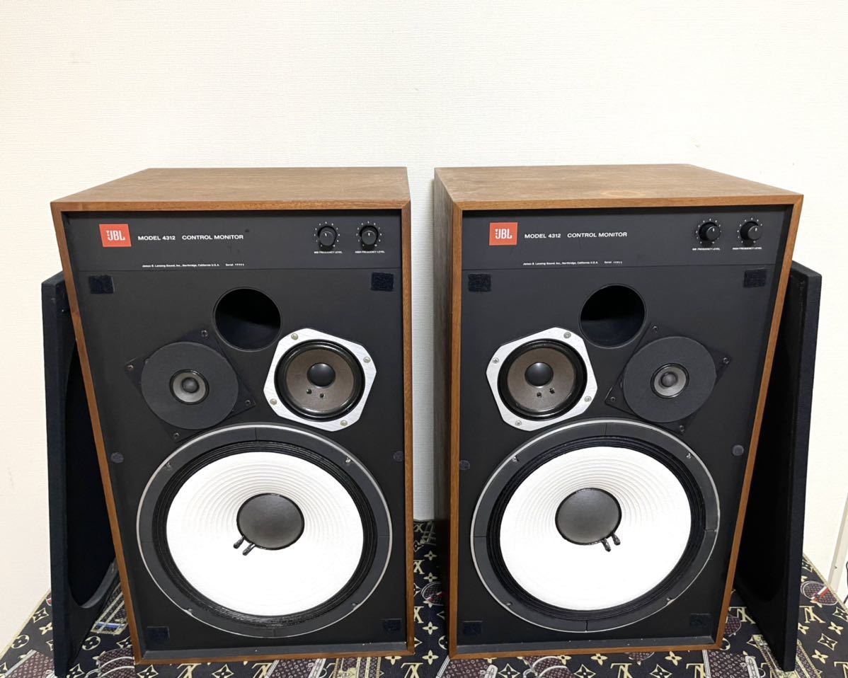JBL 4312 CONTROL MONITOR スピーカーペア。動作良好,オリジナル品 