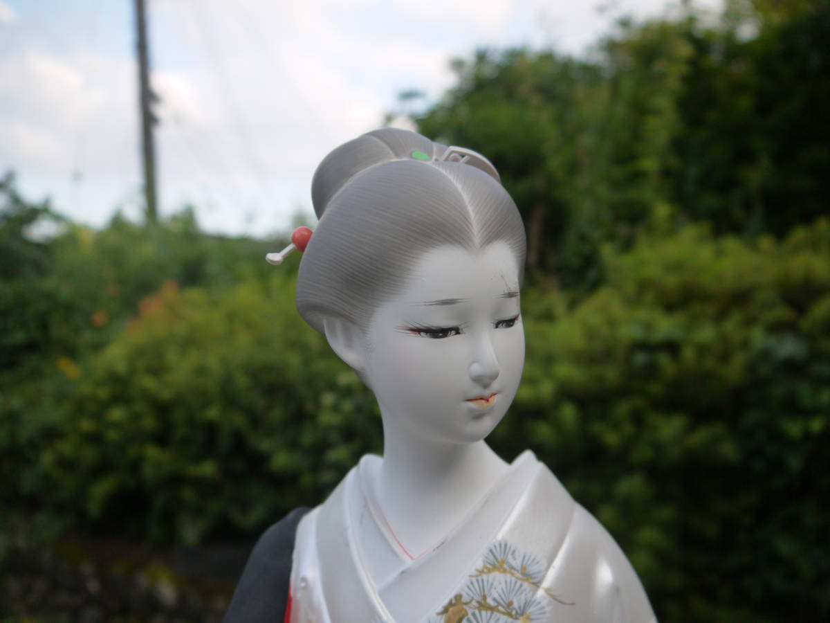 2JL22 H】博多人形 はくせん 美人もの 和風 伝統工芸 民芸品 素焼き