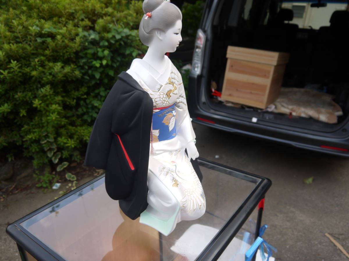 2JL22 H】博多人形 はくせん 美人もの 和風 伝統工芸 民芸品 素焼き