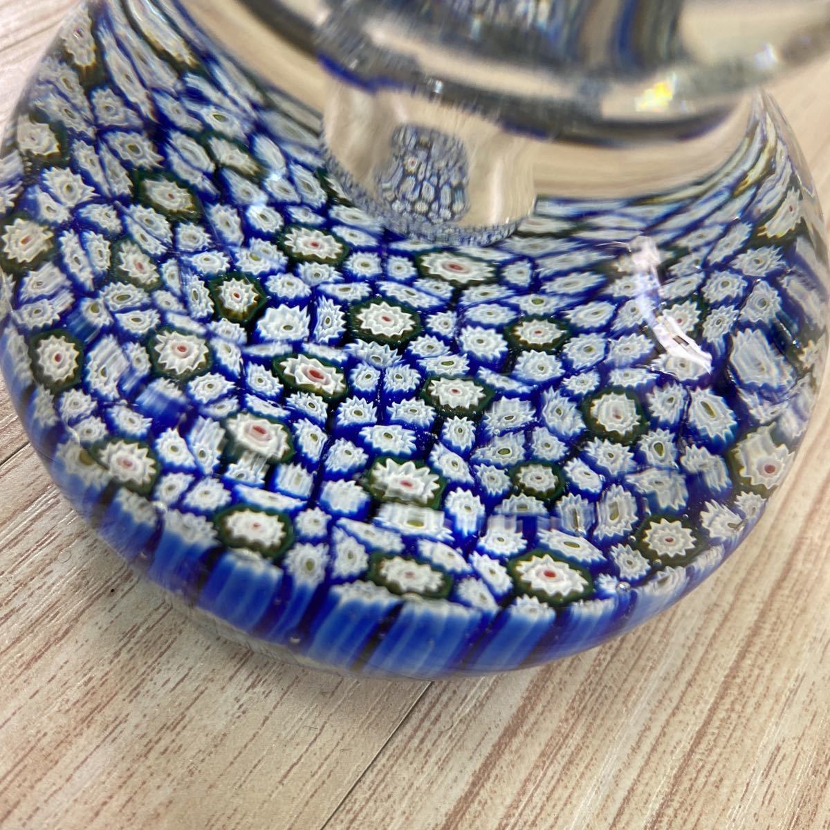 58 ムラノガラス murano ペン立て ペーパーウェイト ガラス文鎮