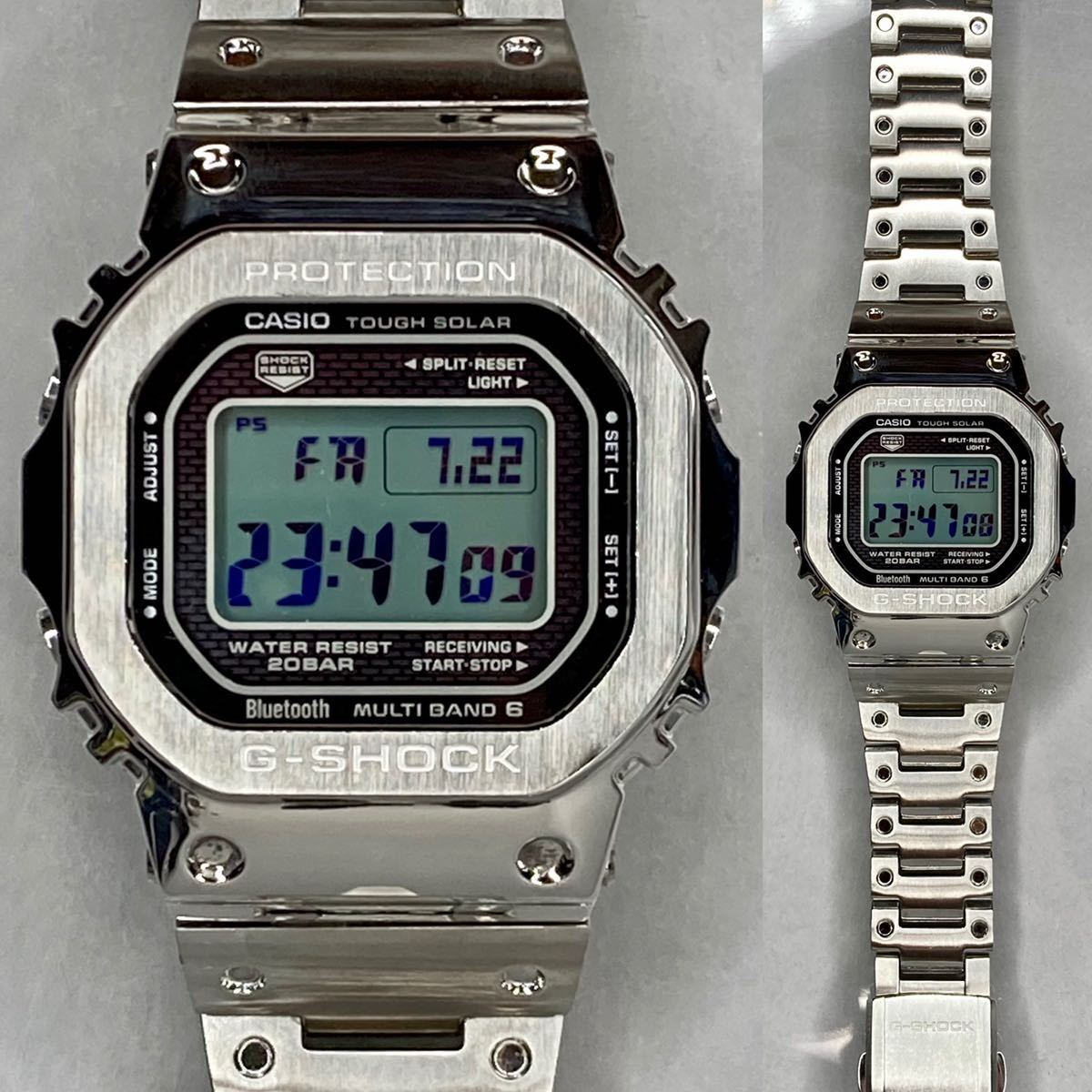 極美品G-SHOCK GMW-B5000D-1JF タフソーラー 電波受信 電波ソーラー 
