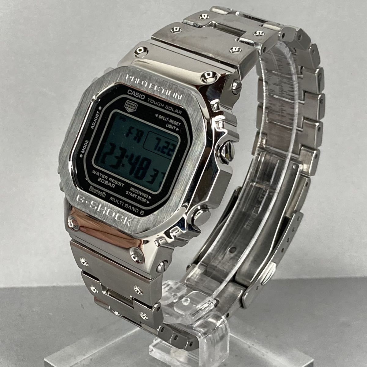 極美品G-SHOCK GMW-B5000D-1JF タフソーラー 電波受信 電波ソーラー 