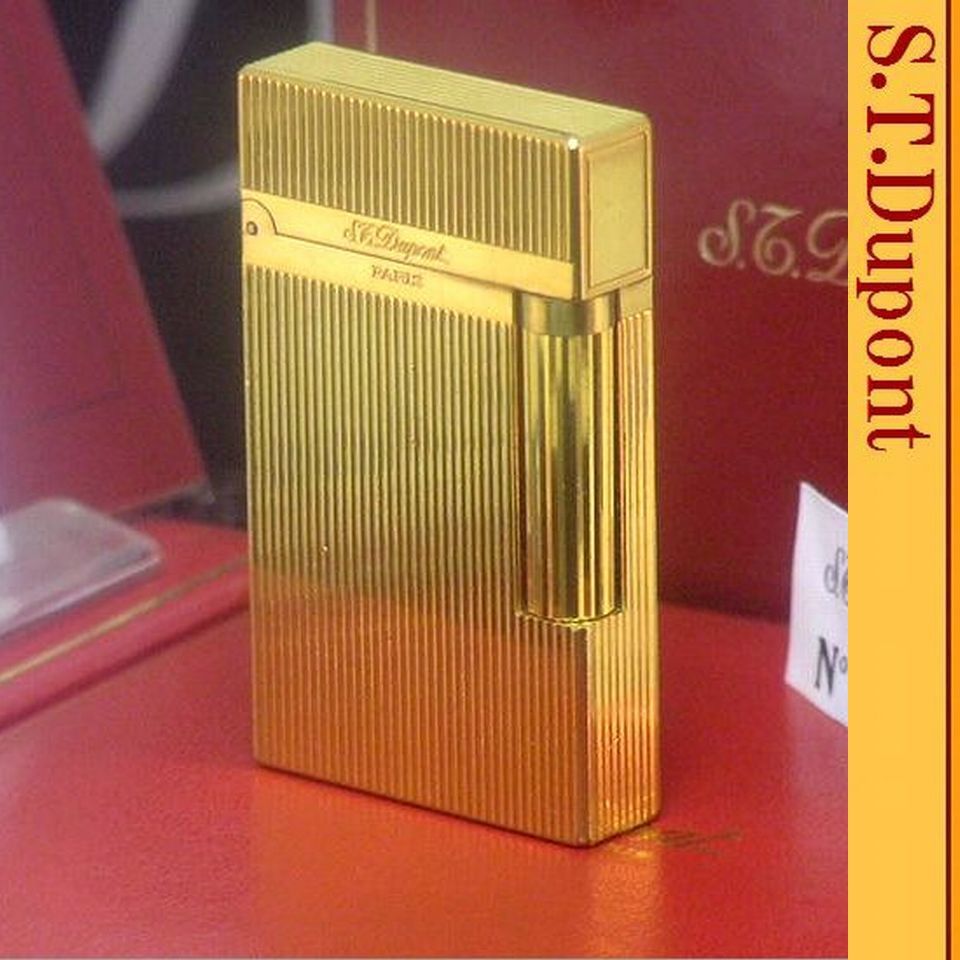 レア マイクロ・ヴァーチカル 】S.T.Dupont イエローゴールド ライン2 