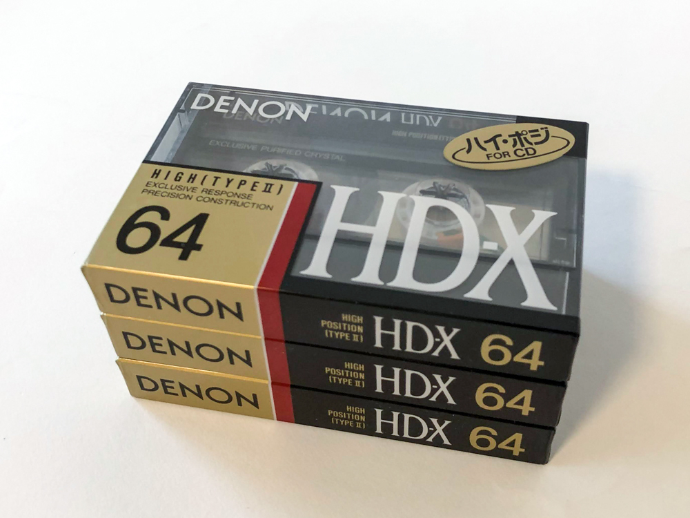 未使用 DENON HD-X 80 ハイポジ タイプⅡ カセットテープ 2個
