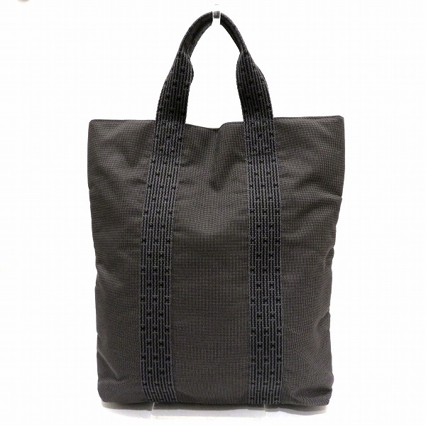 長期在庫品 エルメス エールライン カバス キャンバス グレー バッグ