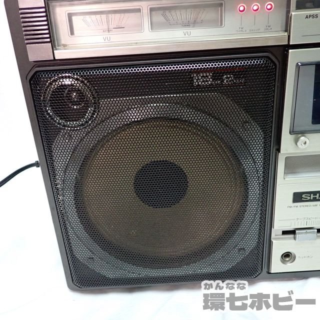 大型ラジカセシャープGF-505SB 希少レトロラジオカセットレコーダー