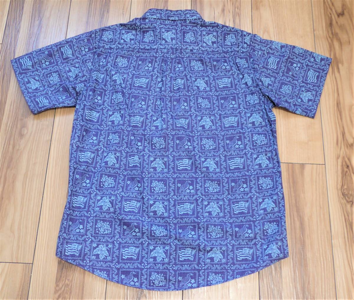 ☆reyn spooner　☆レインスプーナー　☆コットン　☆ボタンダウン　☆アロハシャツ　☆ロゴボタン　☆ブルー　☆メンズ　☆大寸　☆XL Reyn Spooner レインスプーナー トートバッグ spooner（レインスプーナー） 総柄