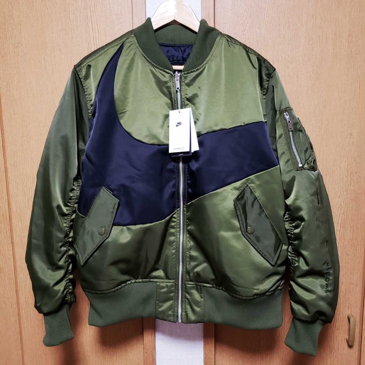 新品】NIKE NSW SYNFL SWOOSH BOMBER JACKET Lサイズ ビッグスウッシュ  