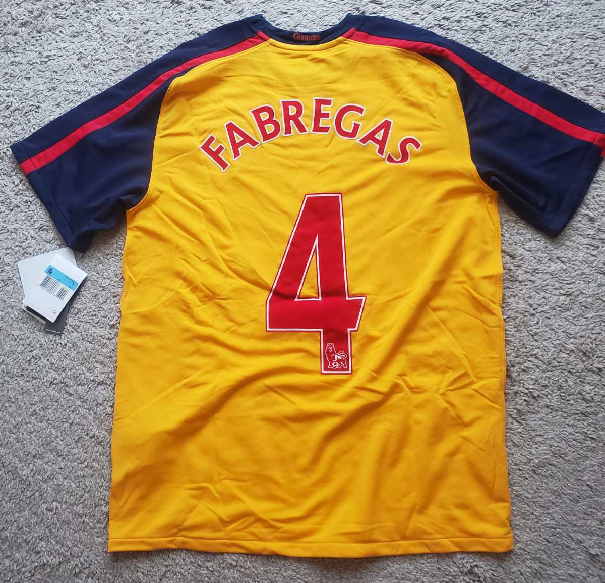 Arsenal アーセナル　08ー09シーズン　アウェイユニフォーム　セスク・ファブレガスモデル　新品Ｍ