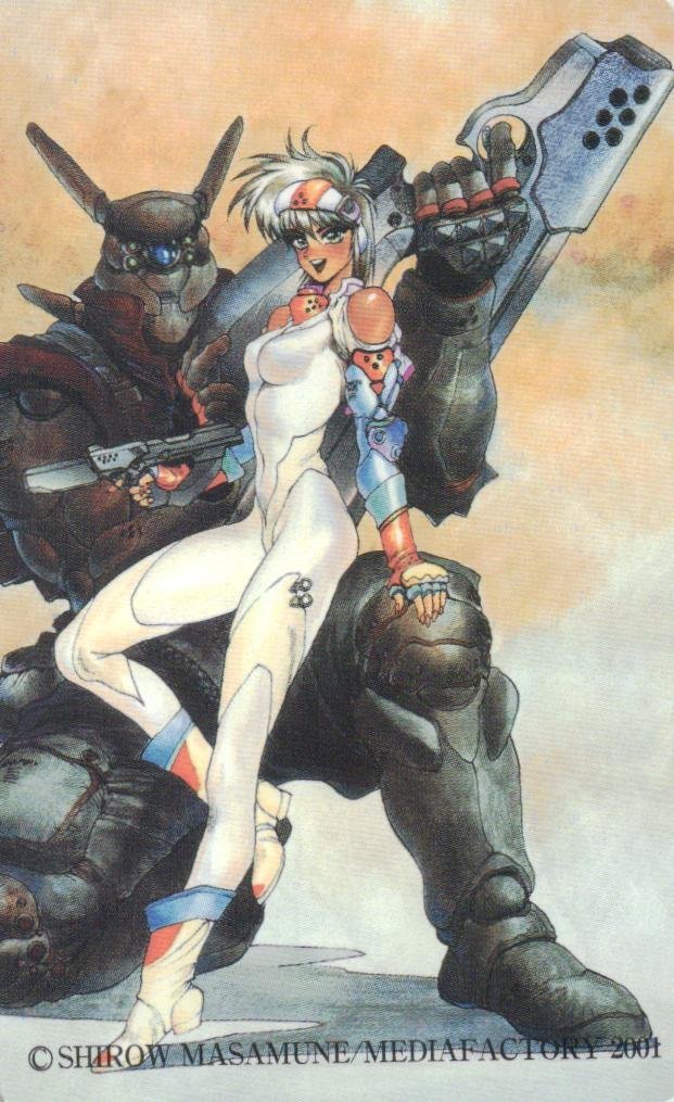 テレカ50 コミックガム 美品 士郎正宗イラスト 未使用 アニメ テレフォンカード 今年も話題の