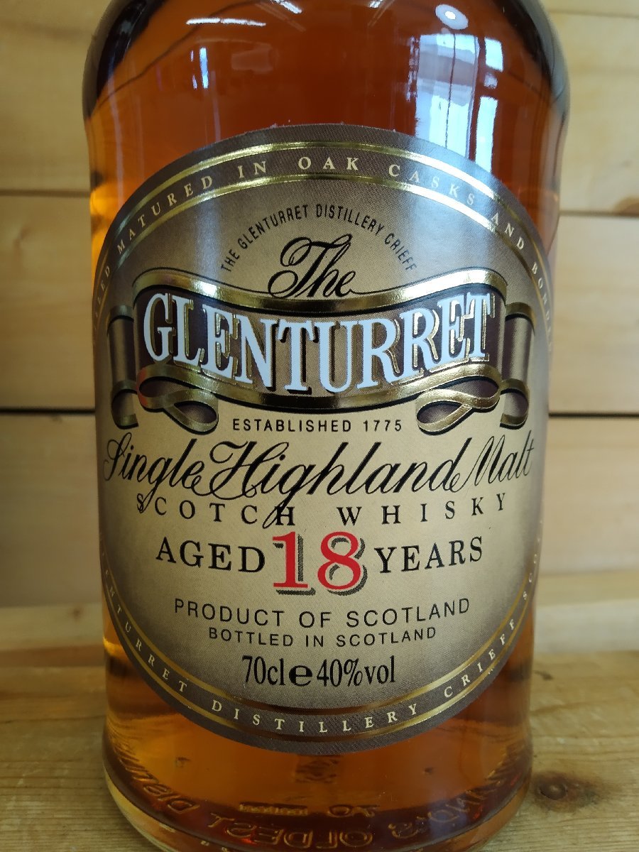 The GLENTURRET グレンタレット18年 シングルハイランドモルトスコッチ