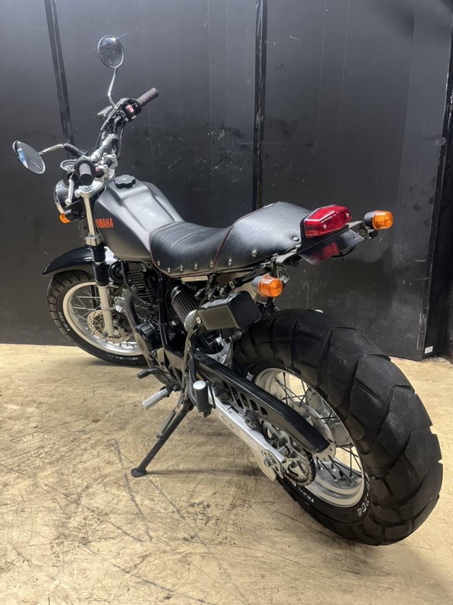 ヤマハ TW225 DG09J 43596㎞ エンジン実働 225㏄ カスタム スカ  