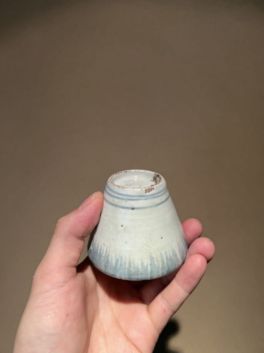 古伊万里 初期伊万里 蕎麦猪口 酒器 雨降文 民藝館同手