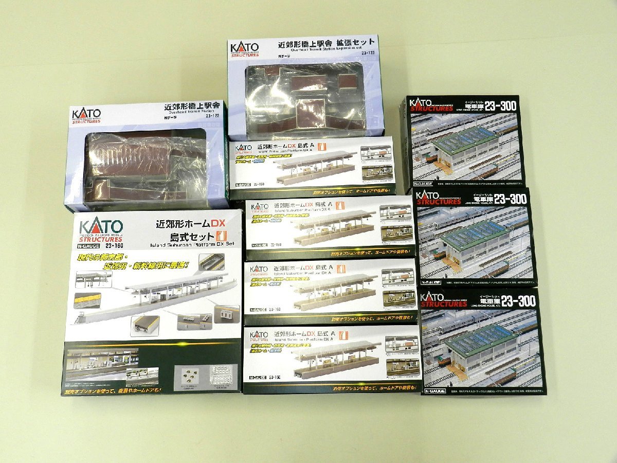 B063H428] Nゲージ KATO ストラクチャーセット 電車庫 島式A 橋上駅舎 
