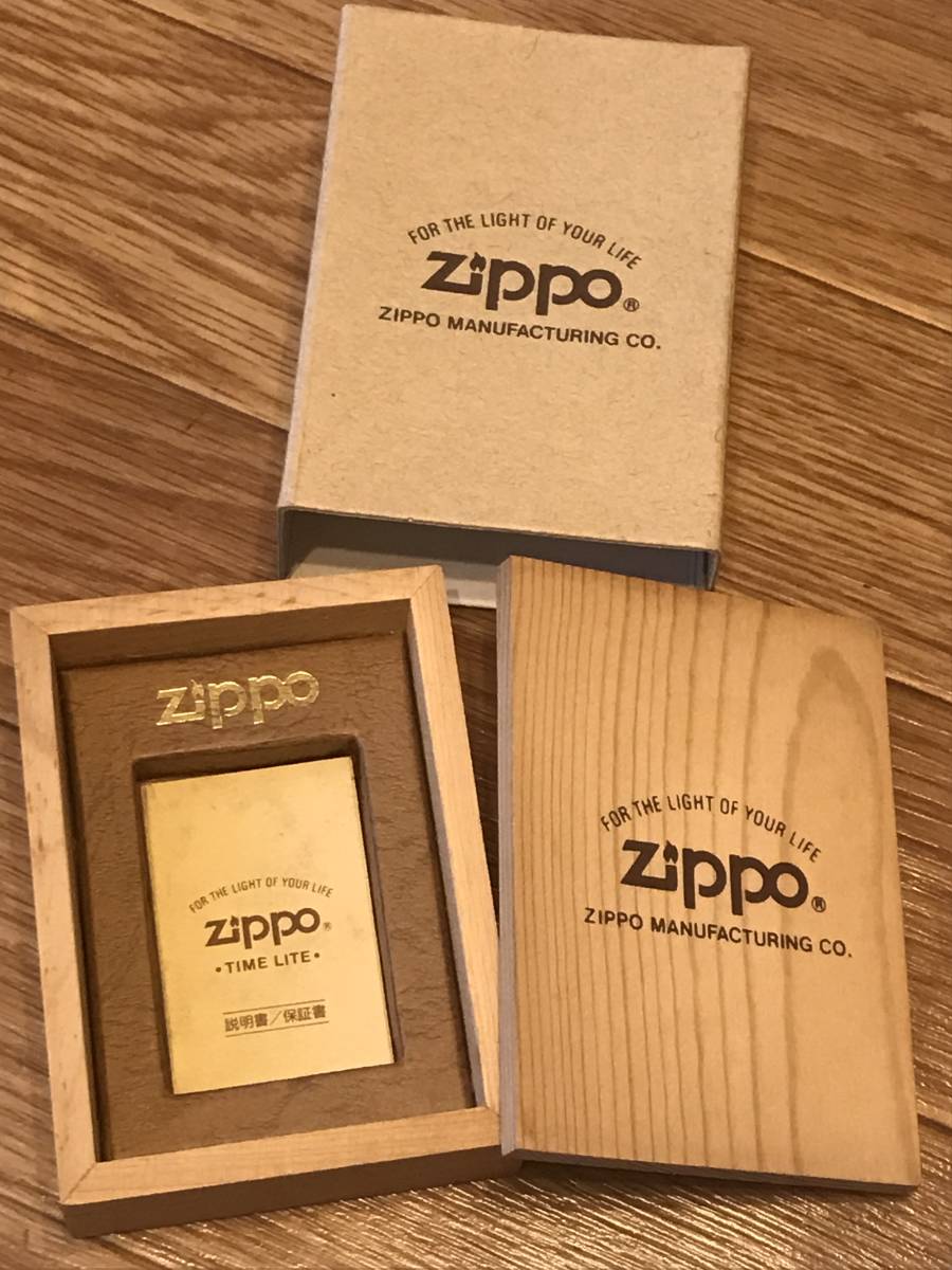 新品 未開封品 ZIPPO ジッポ― 96年製 タイムライト TL-7 時計付き 限定 