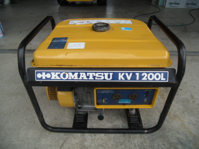 コマツ KV1200L 発電機 カーボンニュートラル実現に向けた現場の電動化 