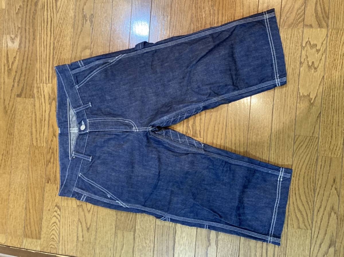 本物保証，高品質 桃太郎ジーンズ Ｐ１２８ーＲＰ／１０ ５ｏｚデニム リフレクター ダブルヒップ クロップドワークパンツ Ｗ３０(W30～)｜売買されたオークション情報、yahooの商品情報をアーカイブ公開 - オ W30～