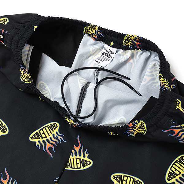L size】CHALLENGER チャレンジャー S/S FIREBALL SHORTS ファイヤ 