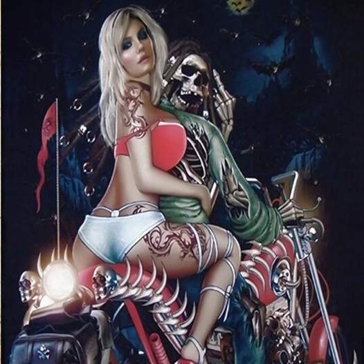 送料無料，得価 D05 Diamonds SKULL & BIKE ガレージ インテリア フラッグ 旗 ガレージ雑貨 車庫 タペストリー ハーレーダビットソン アメリカン(ハーレーダビッドソン)｜売買されたオークション情報、yahooの商 ハーレーダビッドソン