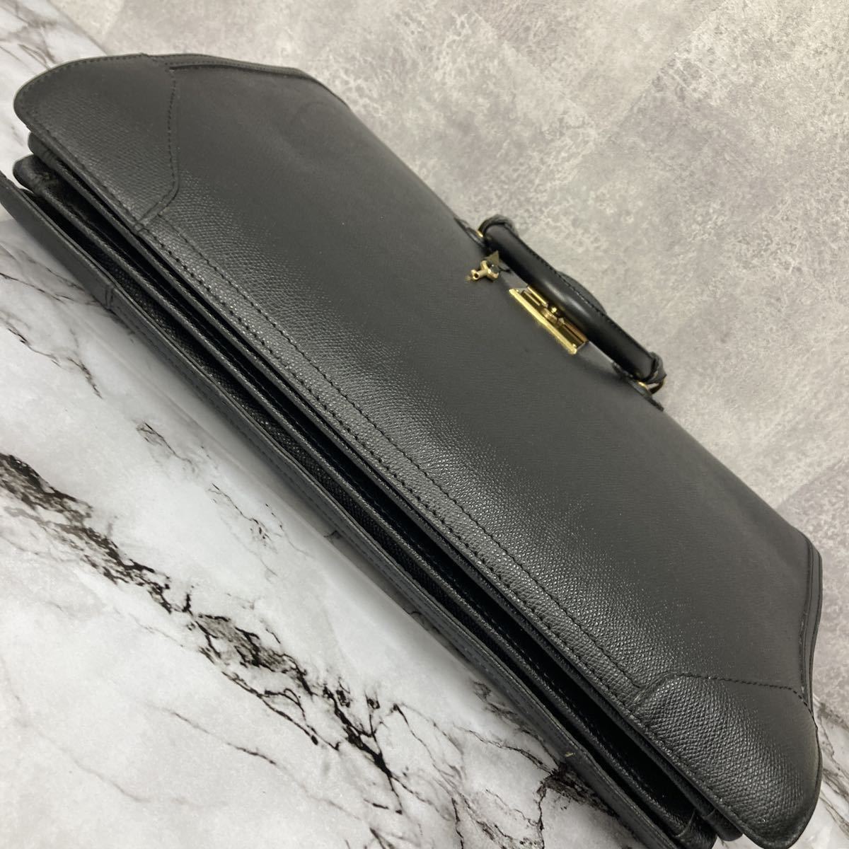 1円〜 美品 ジャンフランコフェレ メンズ ダレスバッグ オールレザー 