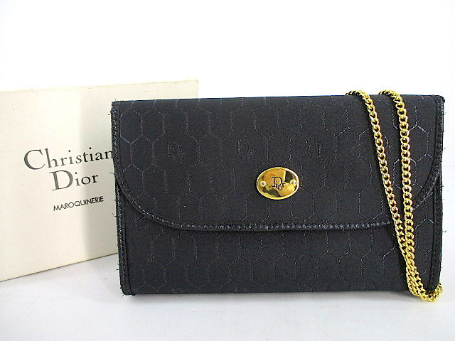 美品 Christian Dior VINTAGE クラッチバッグ トロッター キャンバス