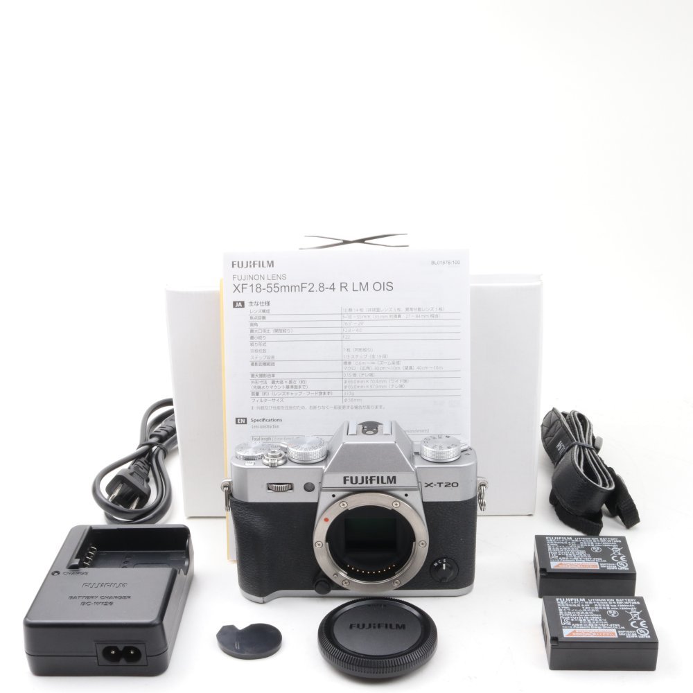 FUJIFILM ミラーレス一眼 X-T20 ボディ シルバー X-T20-S デジタル