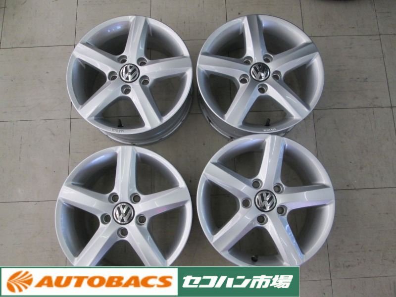 VW ゴルフ 1KCBZ 純正 アルミ 6.5J+50 PCD112 5穴 195/65R15 2023年 グットイヤー オールシーズン バリ山 015241 フォルクスワーゲン 15インチ VW 中古ホイール4枚セットフォルクスワーゲン ゴルフ純正15インチ パサートゴルフボーラBBSホイールタイヤ