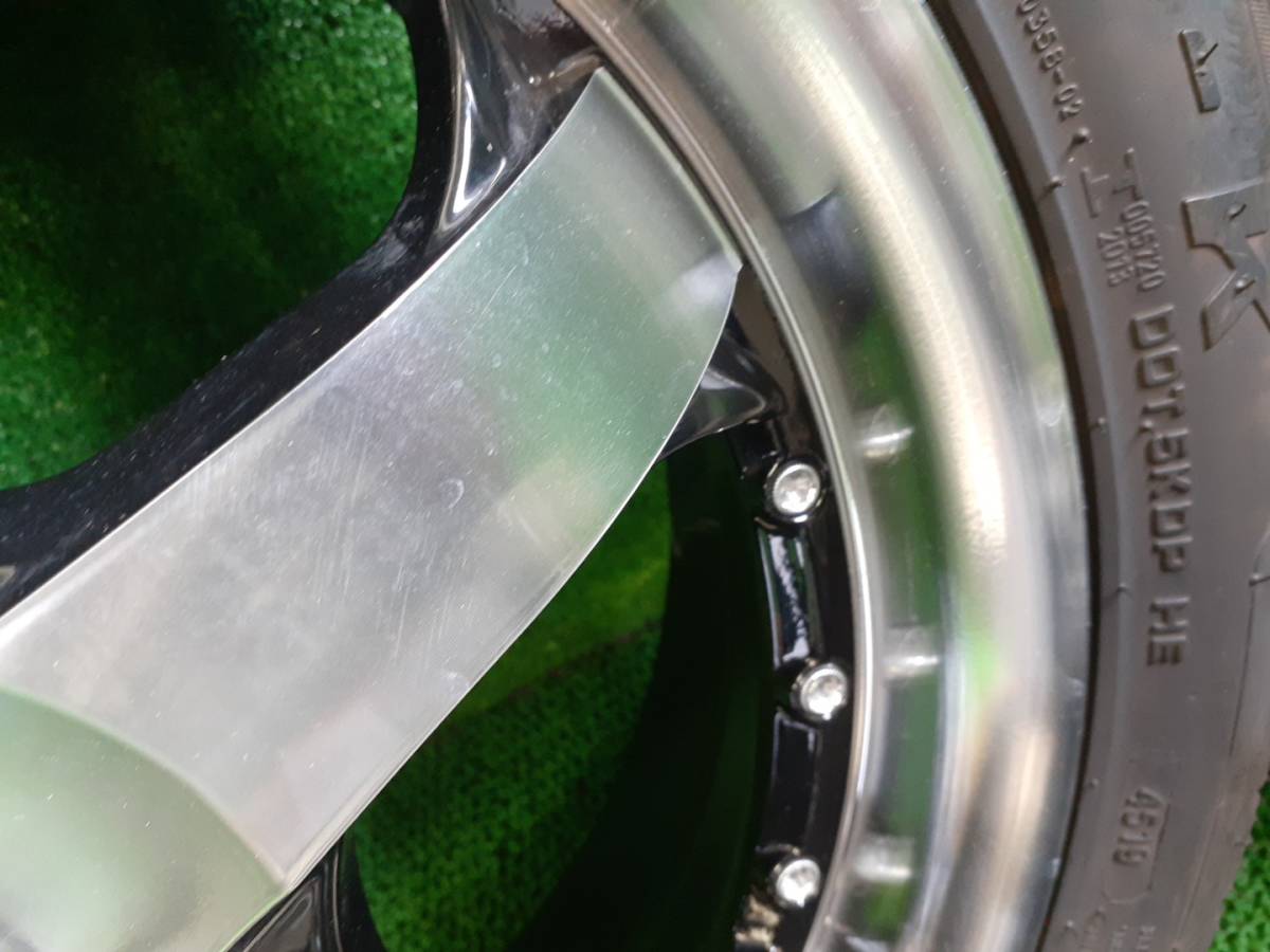 FIRENZE WHEELS フィレンツェ 15インチ 5J +45 ATR-K 溝有夏タイヤ付4 