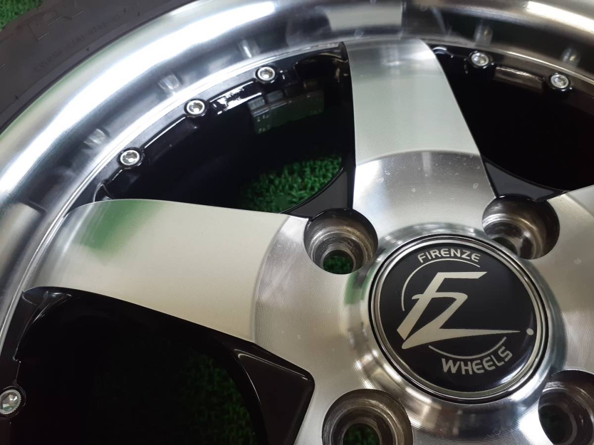 FIRENZE WHEELS フィレンツェ 15インチ 5J +45 ATR-K 溝有夏タイヤ付4 