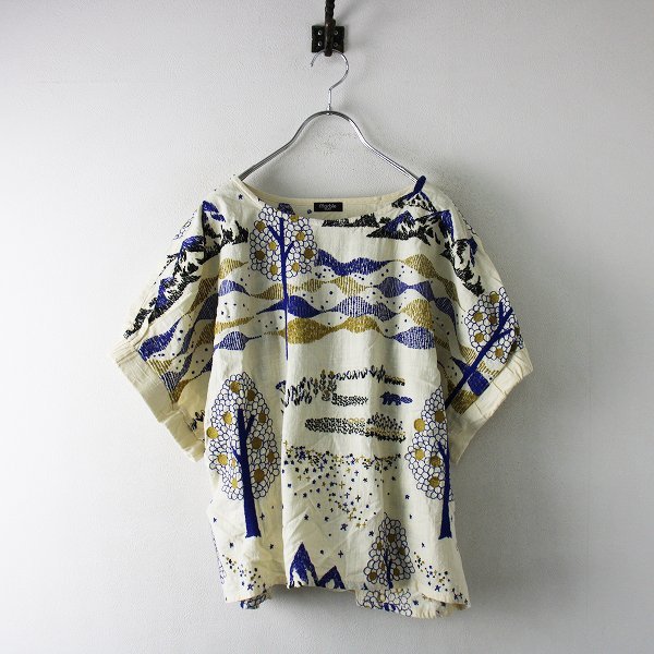 marble SUD マーブルシュッド EMB HOMETOWN 刺繍 ブラウス/アイボリー 