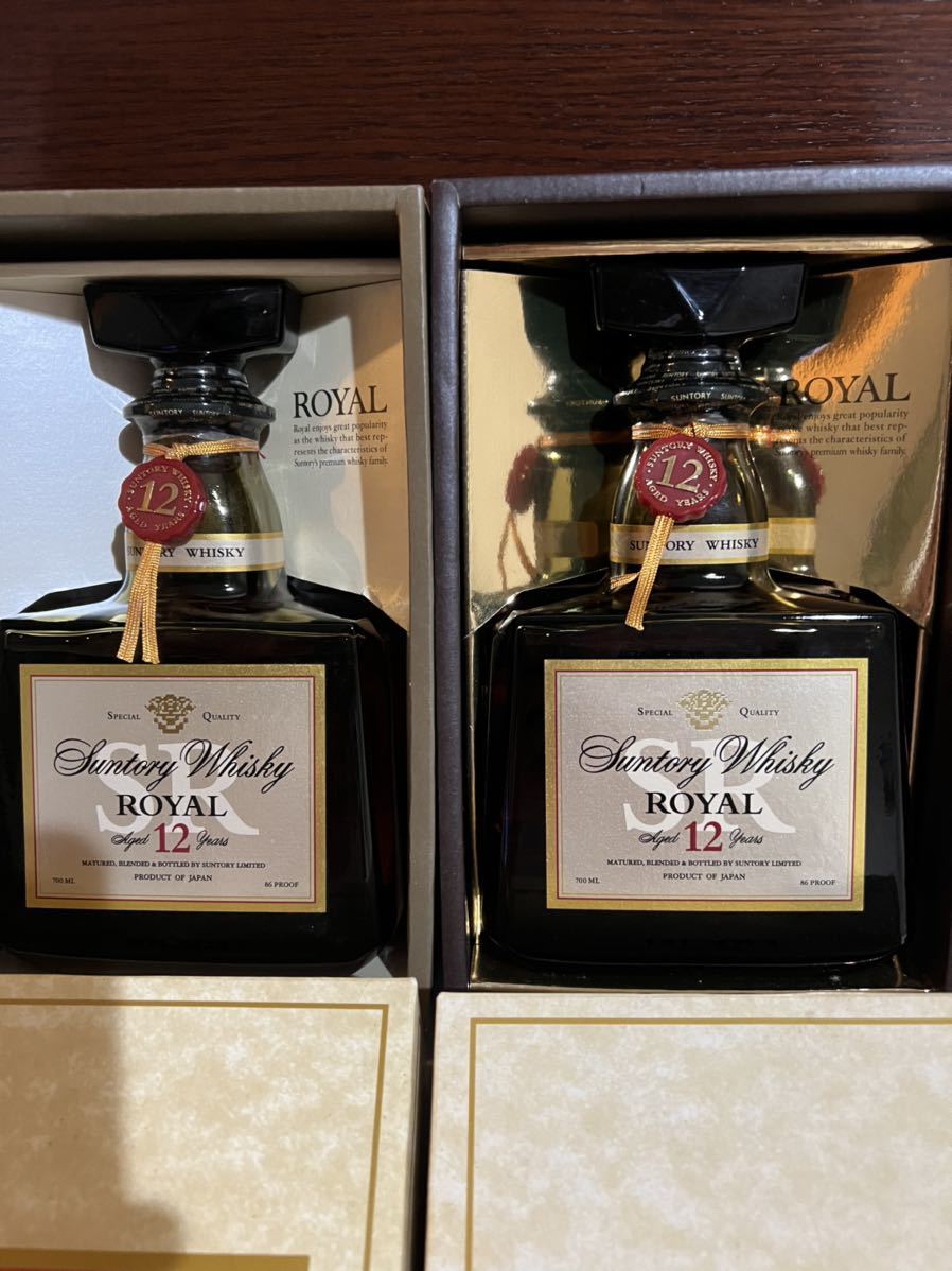 サントリーローヤル12年 2本セット 未開封 箱付き　古酒