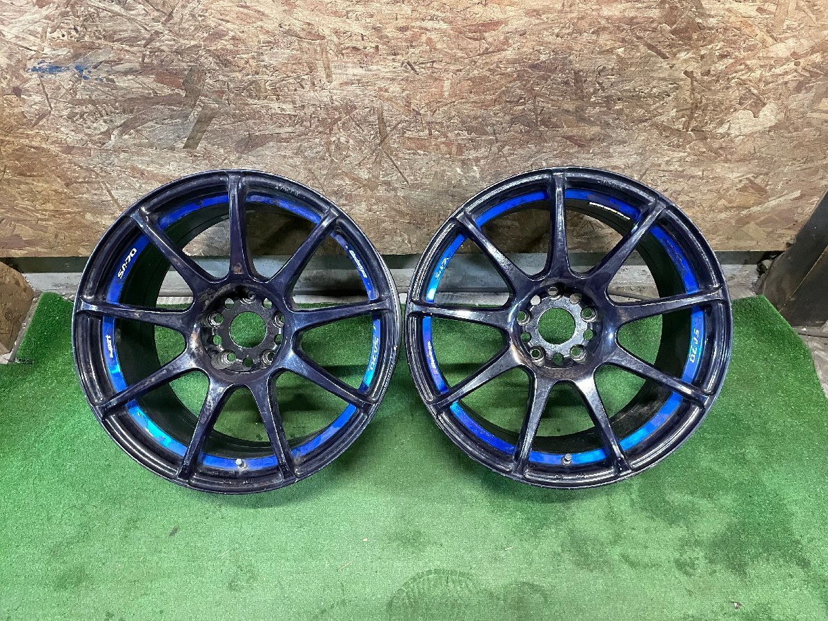Weds SPORT SA-70 18インチ 9J +32 PCD114.3 5H 軽量 ホイール 2本 